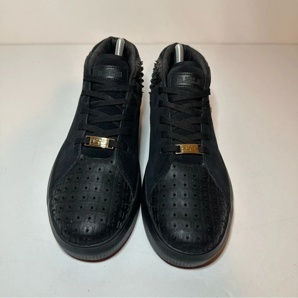 Nike Lebron 13 Lifestyle Black 806396-001 Mens Size 9 Metallic Gold Red - Picture 5 of 9